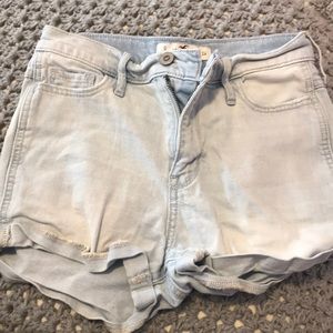 high wasted jean shorts holister